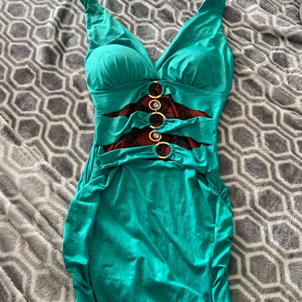 Turquoise dress